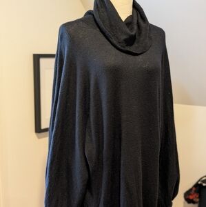 Vanessa Bruno Elegant Black Turtleneck Minidress